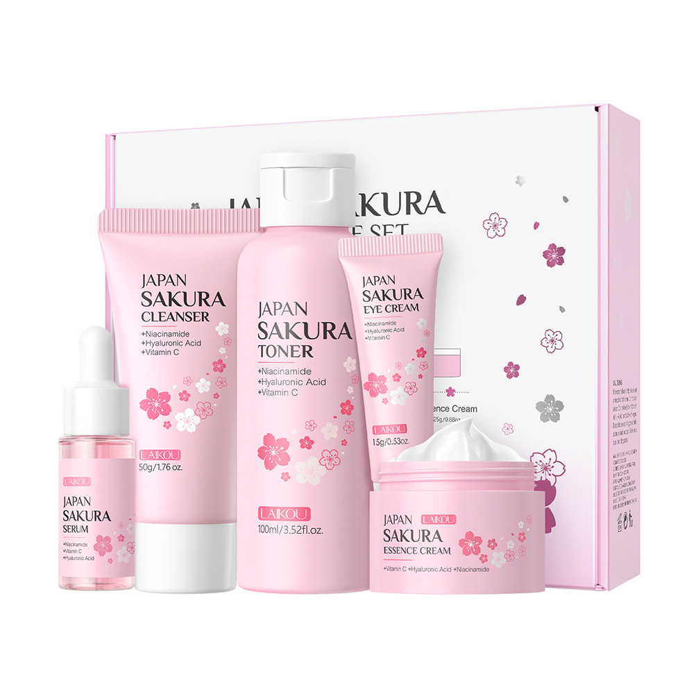 LAIKOU Sakura 5pcs Skin Care K - Korean Skincare Routine ulasan dan harga